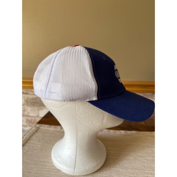 Napa Logo Blue & White Mesh Snapback Cap Amercian Flag - Picture 6 of 15